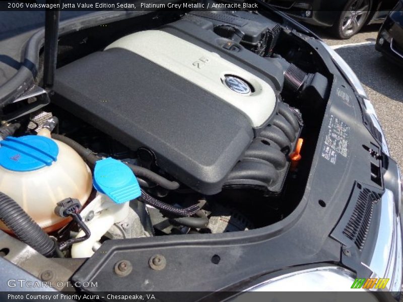 Platinum Grey Metallic / Anthracite Black 2006 Volkswagen Jetta Value Edition Sedan