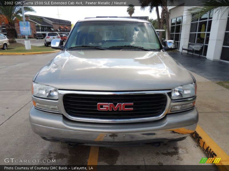 Pewter Metallic / Neutral 2002 GMC Sierra 1500 SLE Extended Cab 4x4