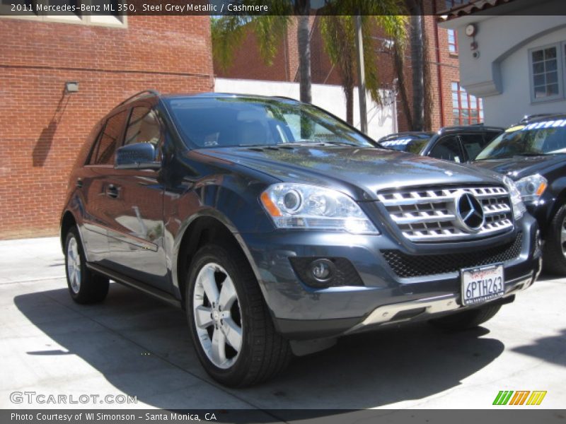 Steel Grey Metallic / Cashmere 2011 Mercedes-Benz ML 350