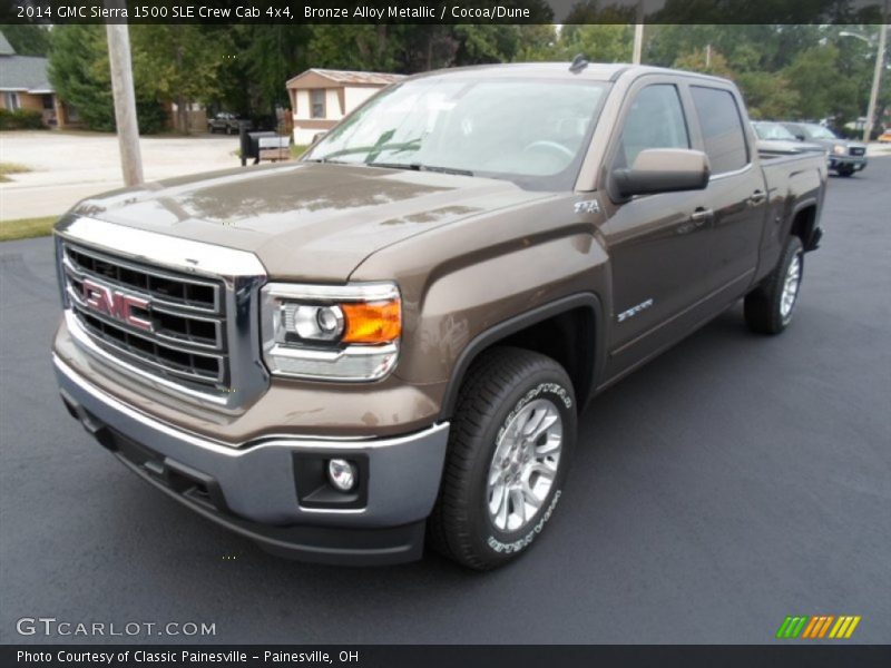 Bronze Alloy Metallic / Cocoa/Dune 2014 GMC Sierra 1500 SLE Crew Cab 4x4