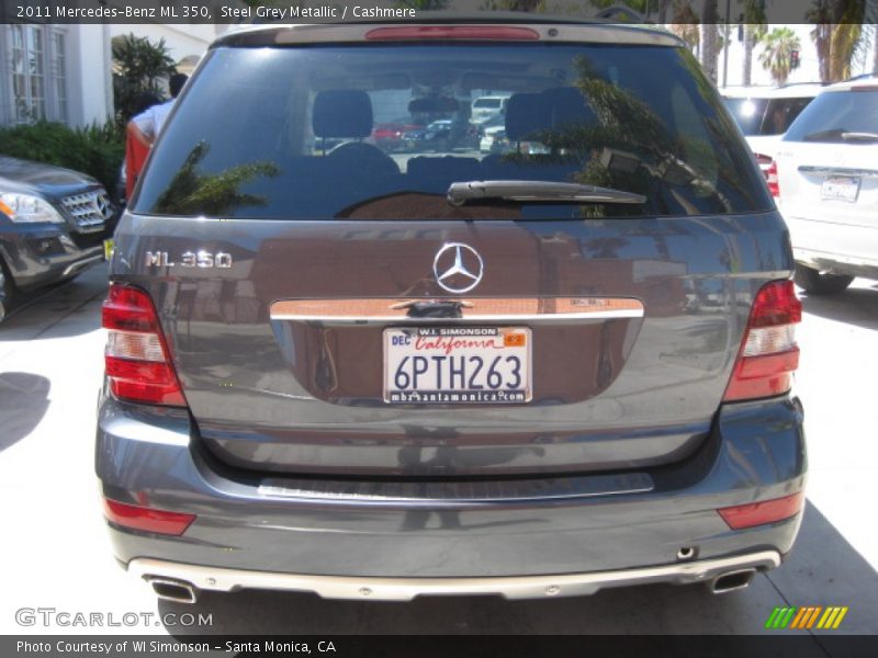 Steel Grey Metallic / Cashmere 2011 Mercedes-Benz ML 350