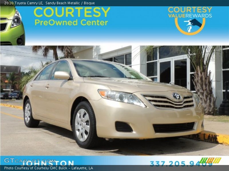 Sandy Beach Metallic / Bisque 2010 Toyota Camry LE