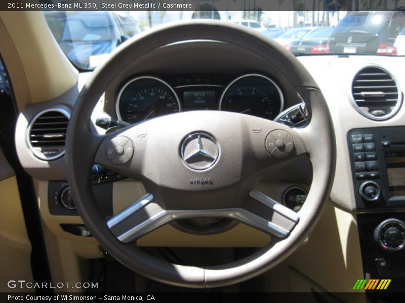 Steel Grey Metallic / Cashmere 2011 Mercedes-Benz ML 350