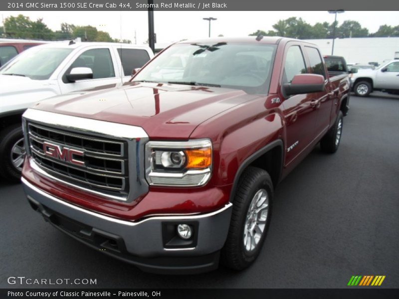 Sonoma Red Metallic / Jet Black 2014 GMC Sierra 1500 SLE Crew Cab 4x4