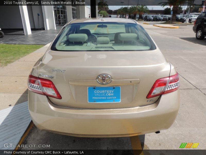 Sandy Beach Metallic / Bisque 2010 Toyota Camry LE