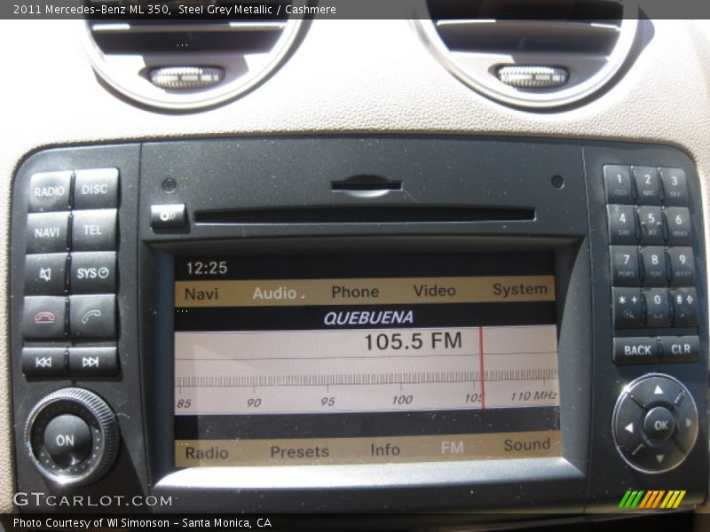 Steel Grey Metallic / Cashmere 2011 Mercedes-Benz ML 350