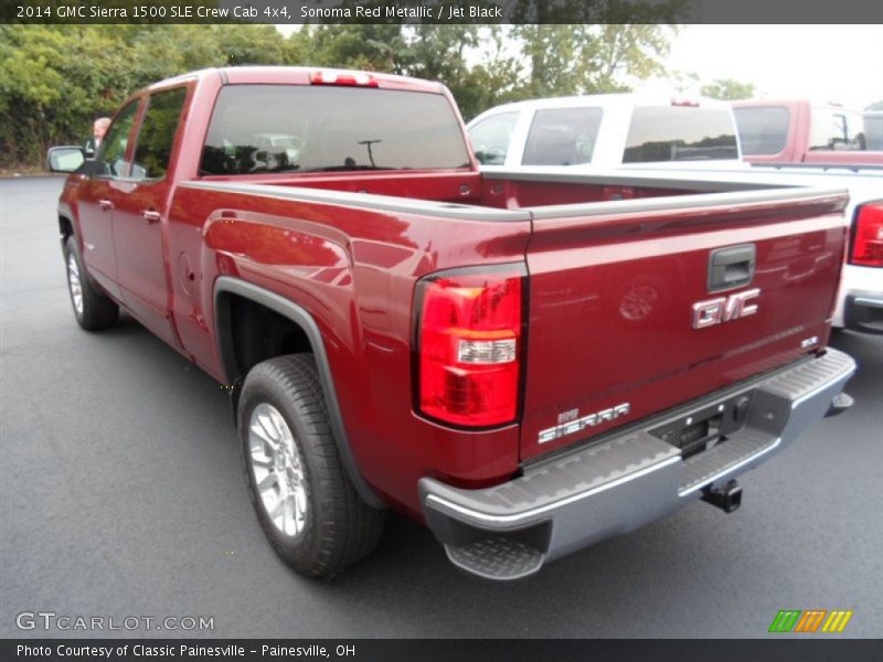 Sonoma Red Metallic / Jet Black 2014 GMC Sierra 1500 SLE Crew Cab 4x4