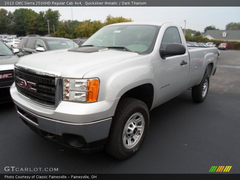 Quicksilver Metallic / Dark Titanium 2013 GMC Sierra 2500HD Regular Cab 4x4