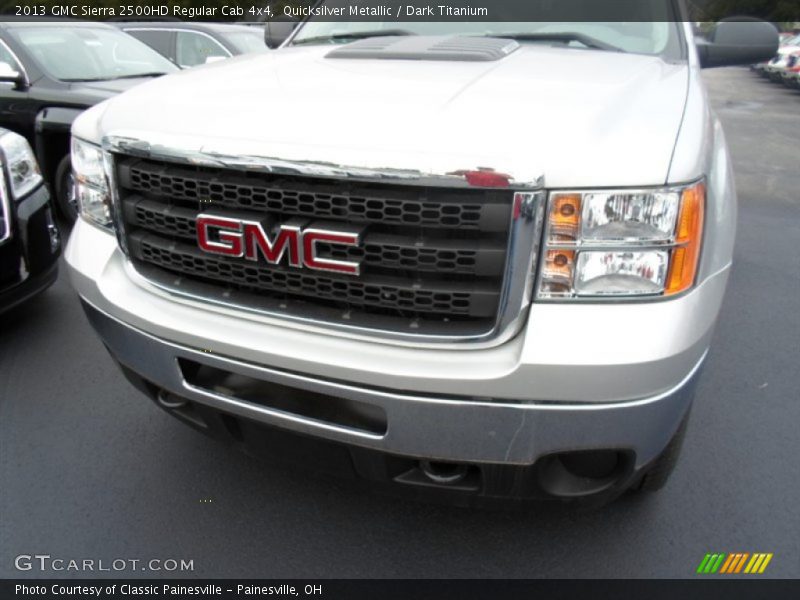 Quicksilver Metallic / Dark Titanium 2013 GMC Sierra 2500HD Regular Cab 4x4