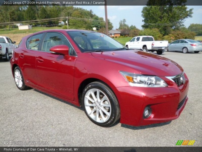 Matador Red Mica / Caramel 2011 Lexus CT 200h Hybrid Premium