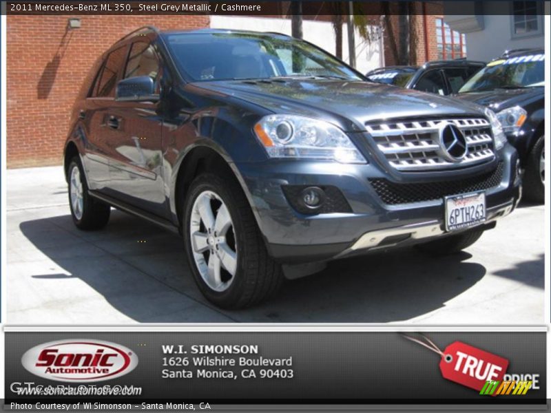 Steel Grey Metallic / Cashmere 2011 Mercedes-Benz ML 350