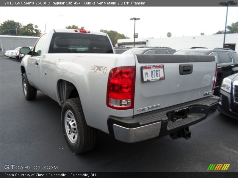 Quicksilver Metallic / Dark Titanium 2013 GMC Sierra 2500HD Regular Cab 4x4
