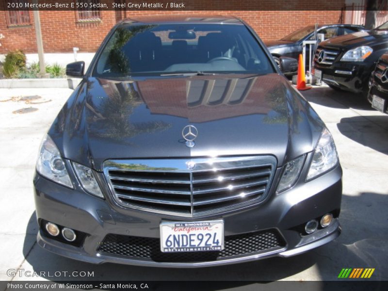 Steel Grey Metallic / Black 2010 Mercedes-Benz E 550 Sedan