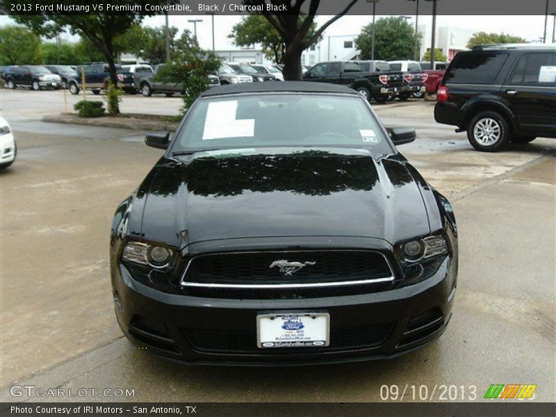 Black / Charcoal Black 2013 Ford Mustang V6 Premium Convertible