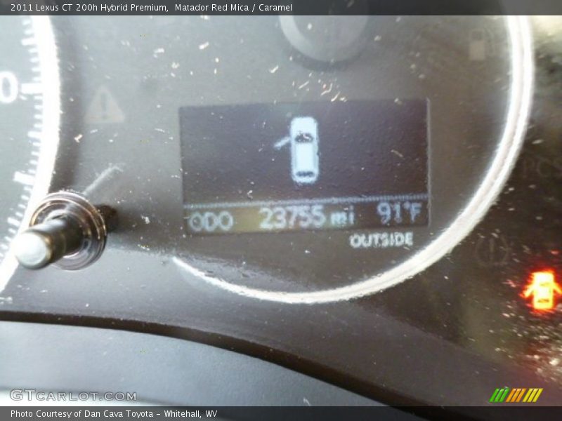 Matador Red Mica / Caramel 2011 Lexus CT 200h Hybrid Premium