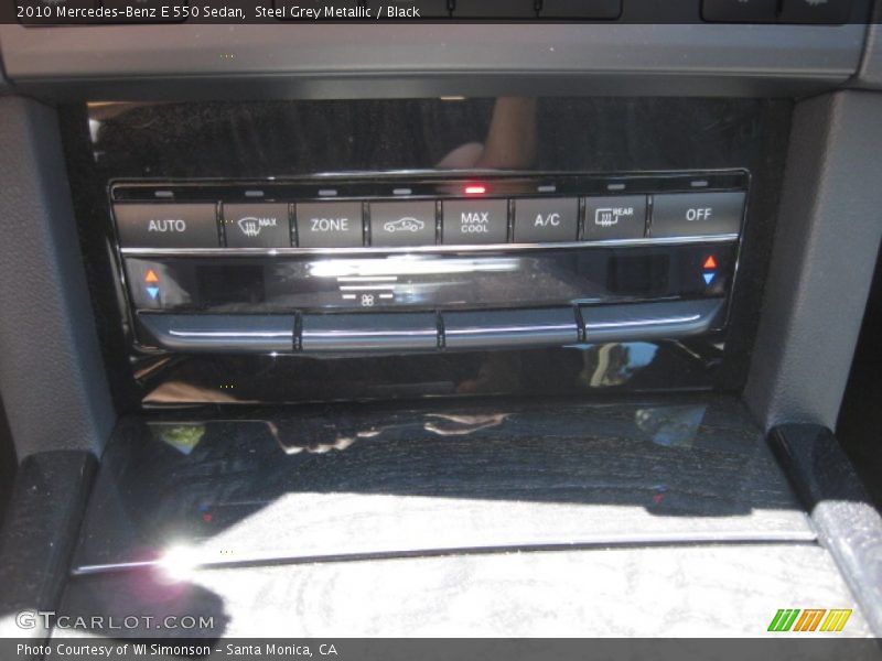 Steel Grey Metallic / Black 2010 Mercedes-Benz E 550 Sedan