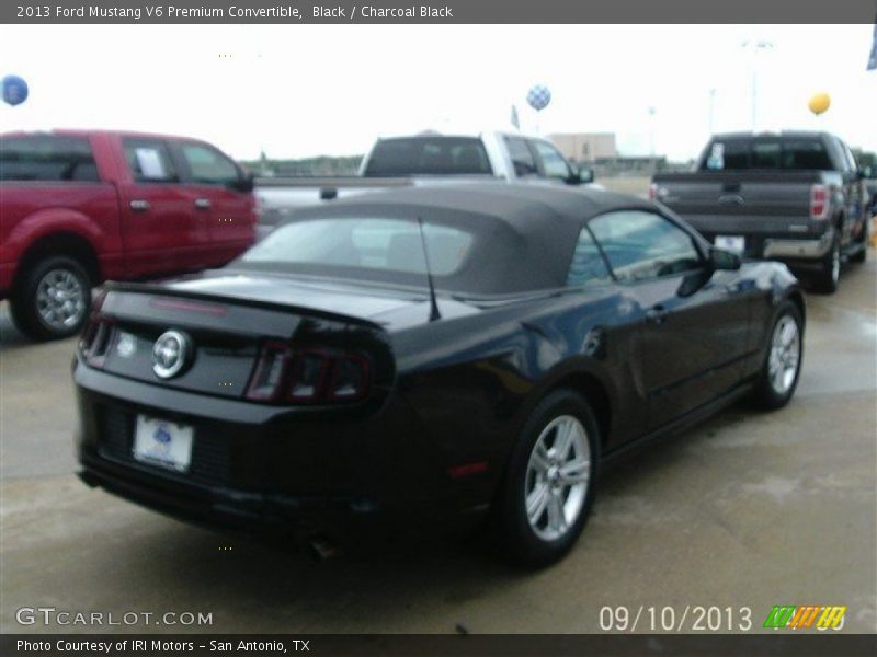 Black / Charcoal Black 2013 Ford Mustang V6 Premium Convertible