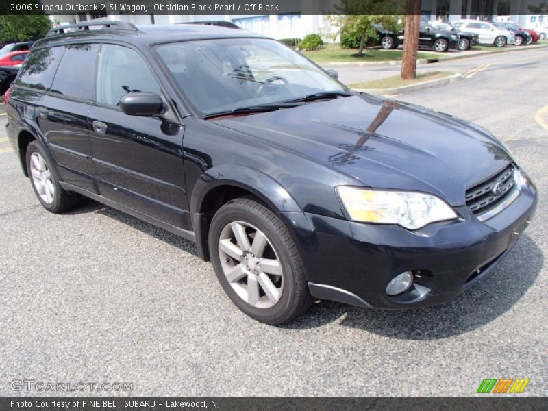 Obsidian Black Pearl / Off Black 2006 Subaru Outback 2.5i Wagon