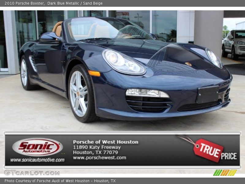 Dark Blue Metallic / Sand Beige 2010 Porsche Boxster