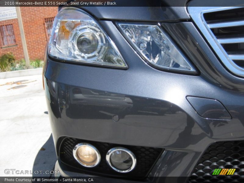 Steel Grey Metallic / Black 2010 Mercedes-Benz E 550 Sedan