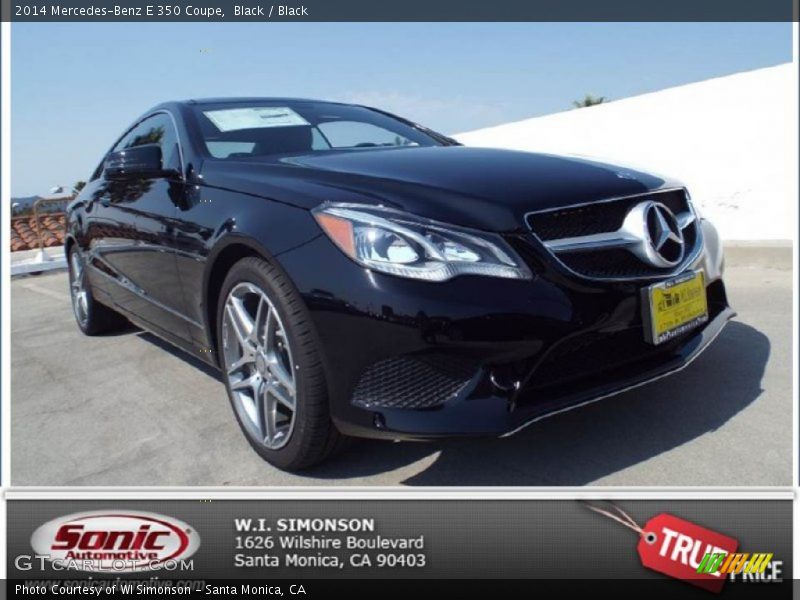 Black / Black 2014 Mercedes-Benz E 350 Coupe