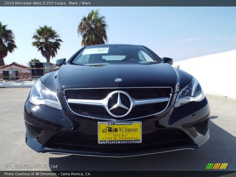 Black / Black 2014 Mercedes-Benz E 350 Coupe