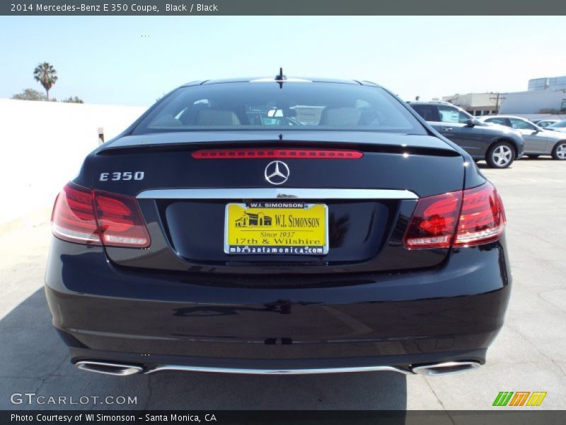 Black / Black 2014 Mercedes-Benz E 350 Coupe