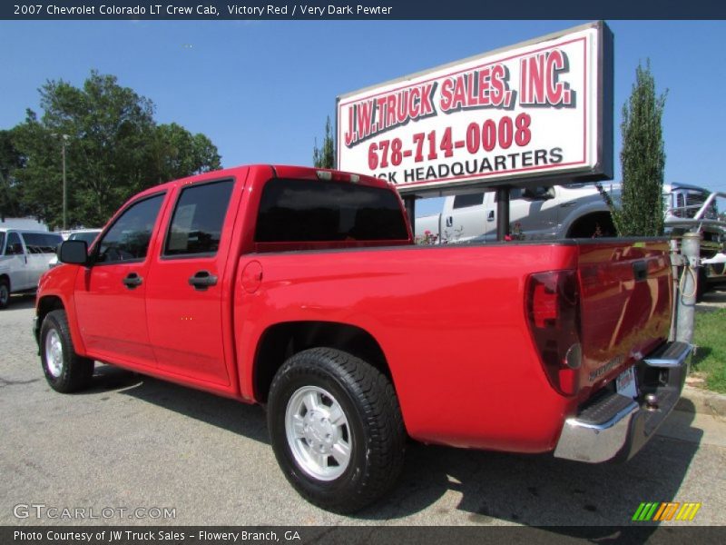 Victory Red / Very Dark Pewter 2007 Chevrolet Colorado LT Crew Cab