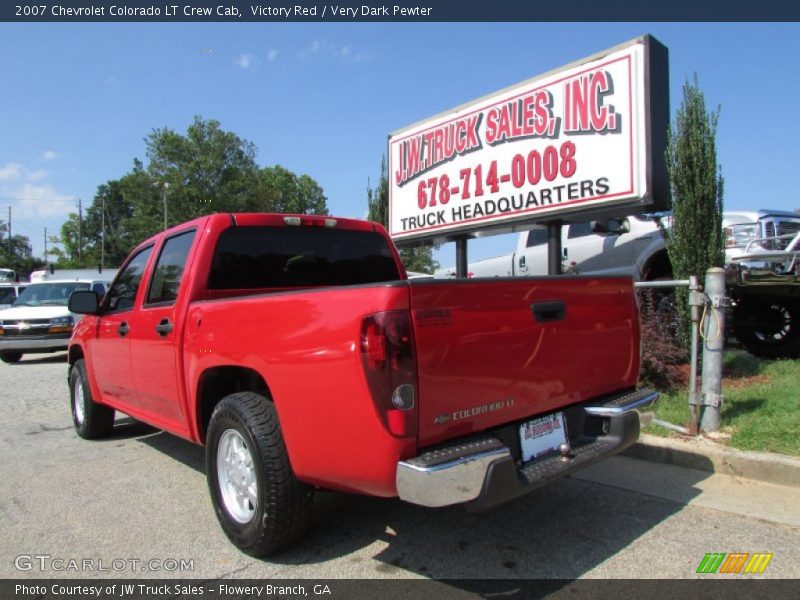 Victory Red / Very Dark Pewter 2007 Chevrolet Colorado LT Crew Cab