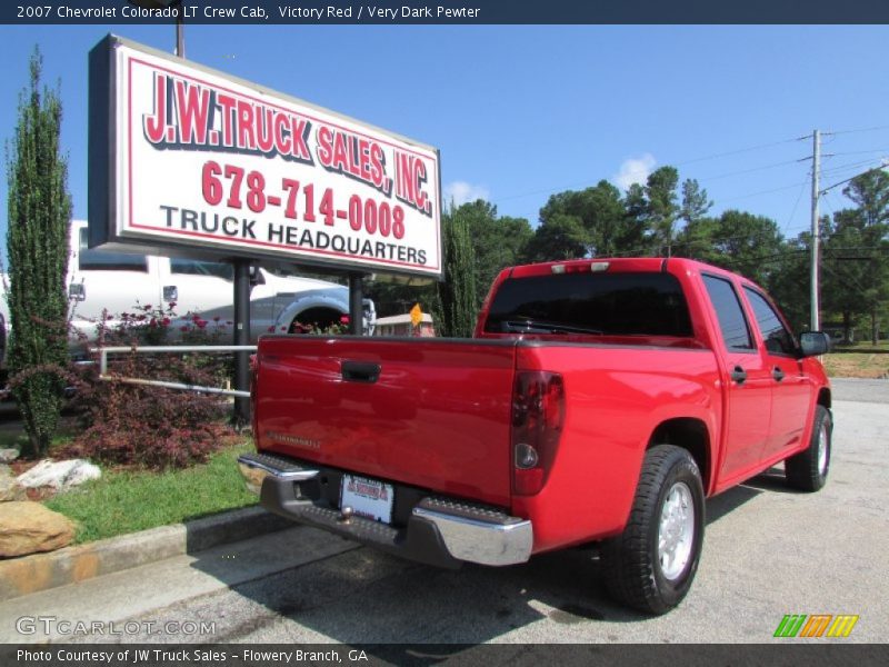Victory Red / Very Dark Pewter 2007 Chevrolet Colorado LT Crew Cab