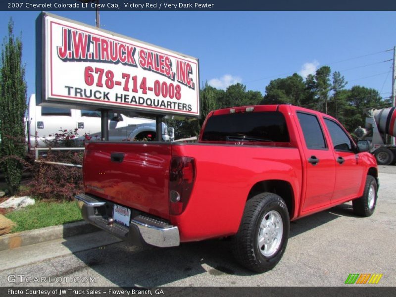 Victory Red / Very Dark Pewter 2007 Chevrolet Colorado LT Crew Cab