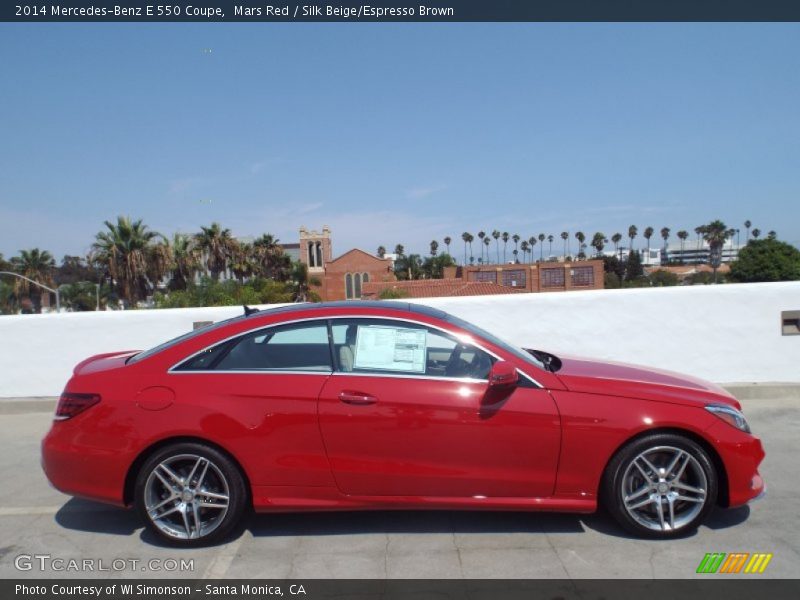  2014 E 550 Coupe Mars Red