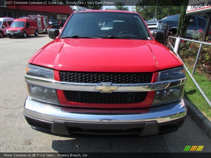 Victory Red / Very Dark Pewter 2007 Chevrolet Colorado LT Crew Cab