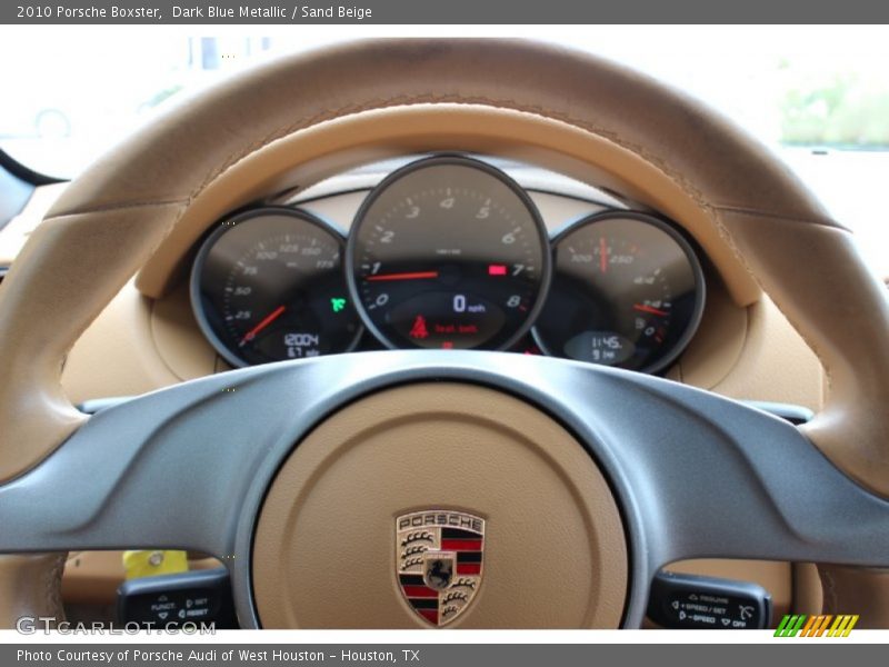 Dark Blue Metallic / Sand Beige 2010 Porsche Boxster
