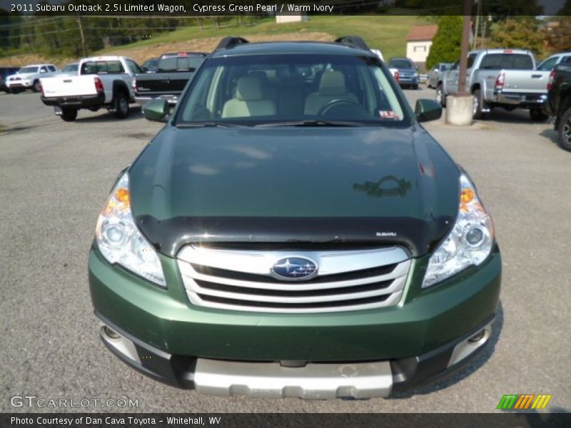 Cypress Green Pearl / Warm Ivory 2011 Subaru Outback 2.5i Limited Wagon