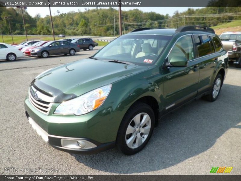 Cypress Green Pearl / Warm Ivory 2011 Subaru Outback 2.5i Limited Wagon