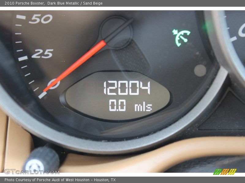 Dark Blue Metallic / Sand Beige 2010 Porsche Boxster