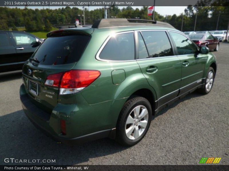 Cypress Green Pearl / Warm Ivory 2011 Subaru Outback 2.5i Limited Wagon