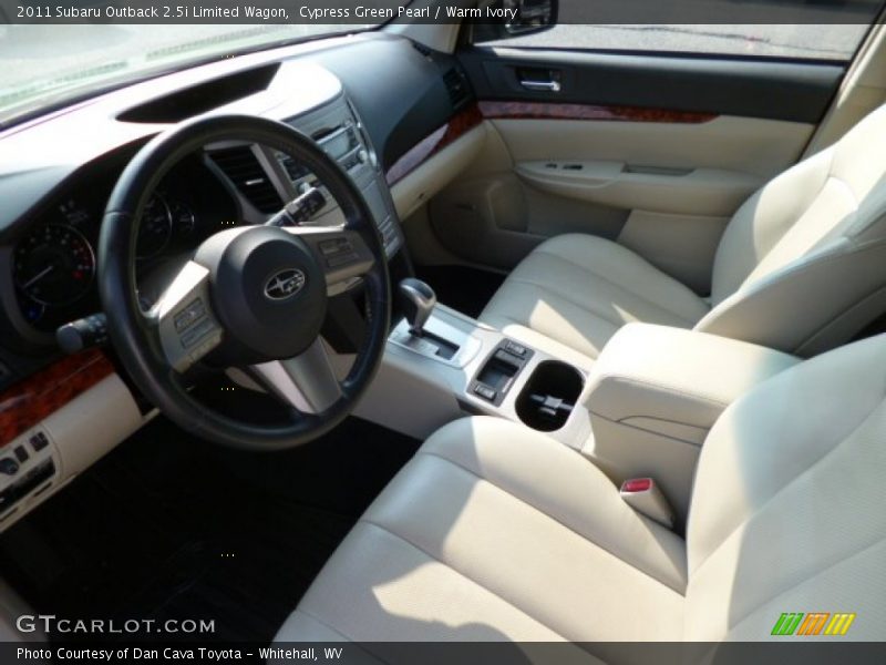 Cypress Green Pearl / Warm Ivory 2011 Subaru Outback 2.5i Limited Wagon