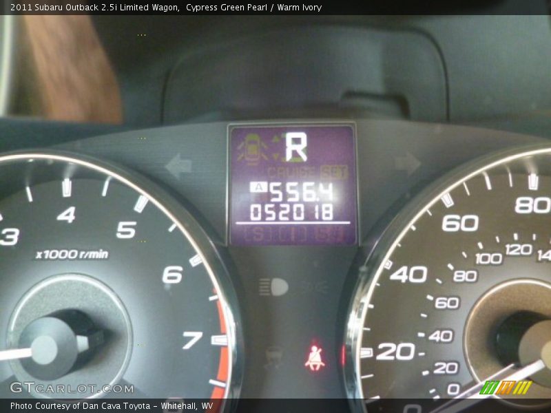Cypress Green Pearl / Warm Ivory 2011 Subaru Outback 2.5i Limited Wagon