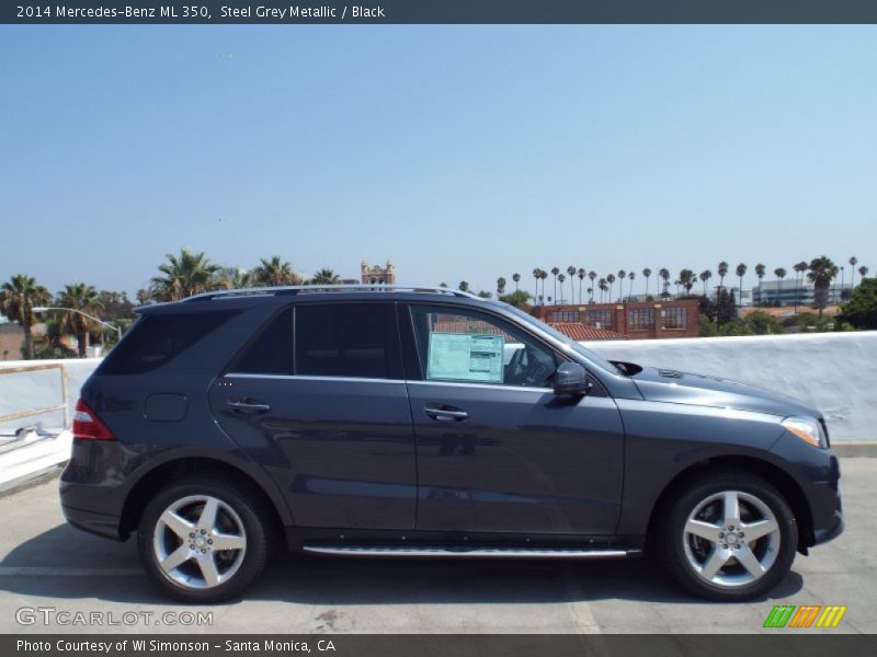 Steel Grey Metallic / Black 2014 Mercedes-Benz ML 350