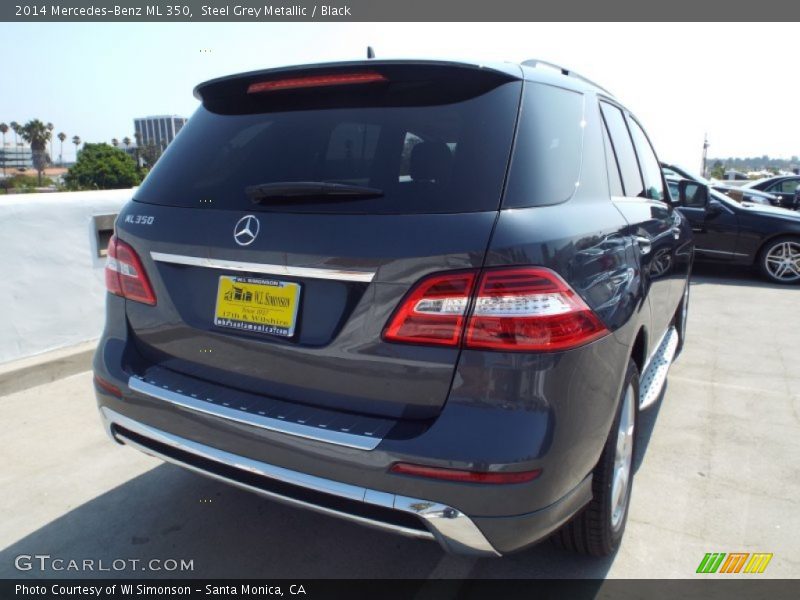 Steel Grey Metallic / Black 2014 Mercedes-Benz ML 350