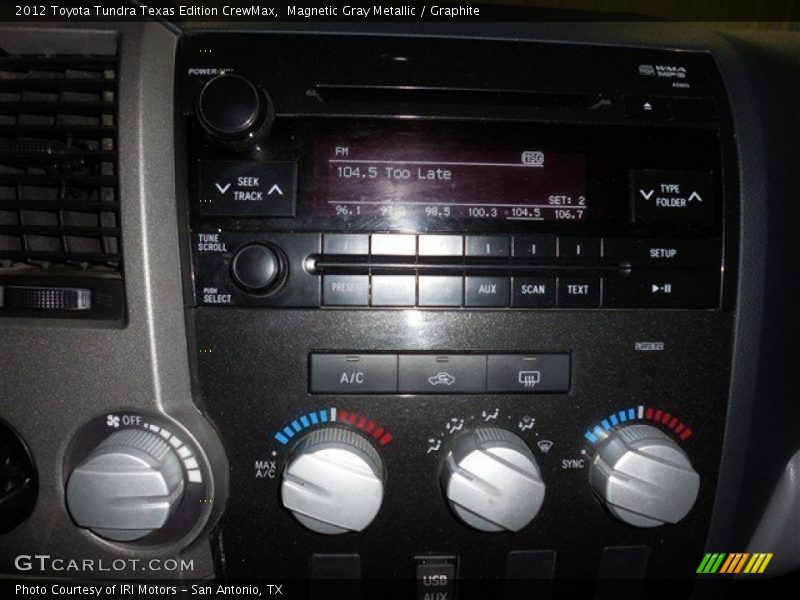 Magnetic Gray Metallic / Graphite 2012 Toyota Tundra Texas Edition CrewMax