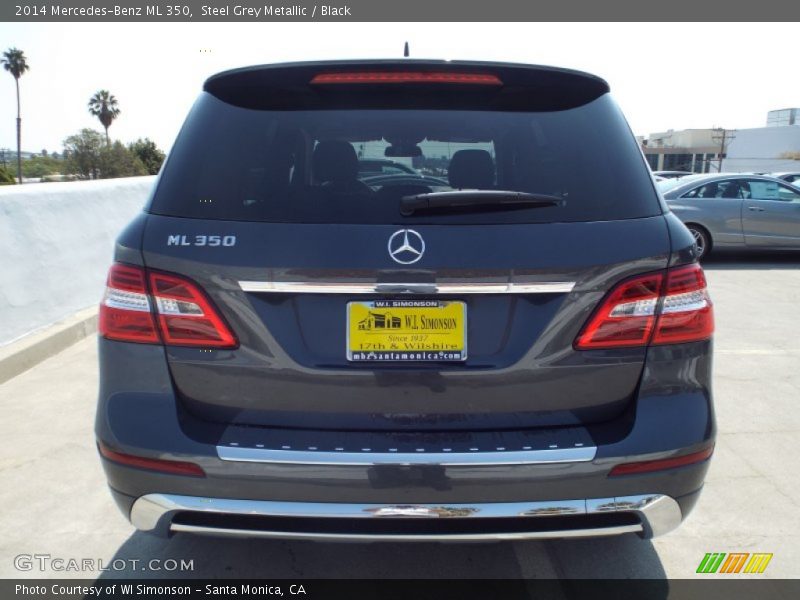 Steel Grey Metallic / Black 2014 Mercedes-Benz ML 350