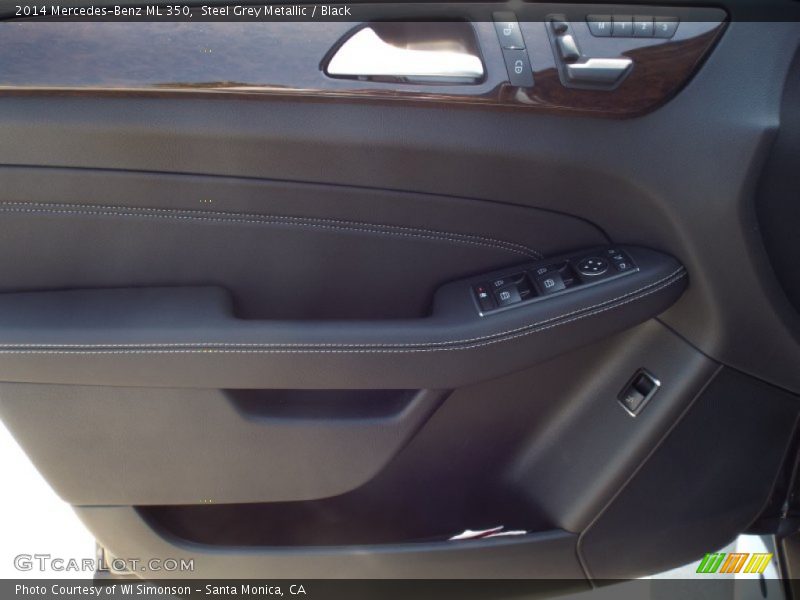 Steel Grey Metallic / Black 2014 Mercedes-Benz ML 350