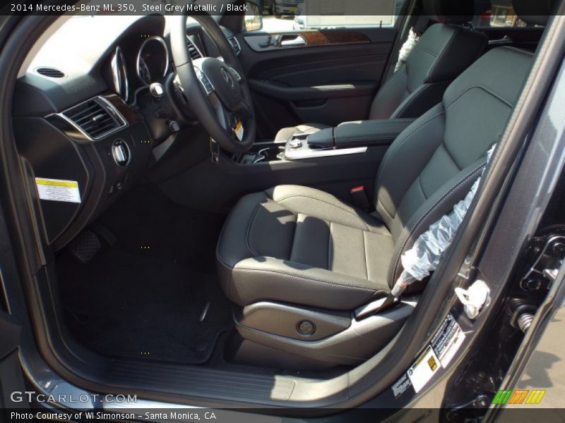 Steel Grey Metallic / Black 2014 Mercedes-Benz ML 350