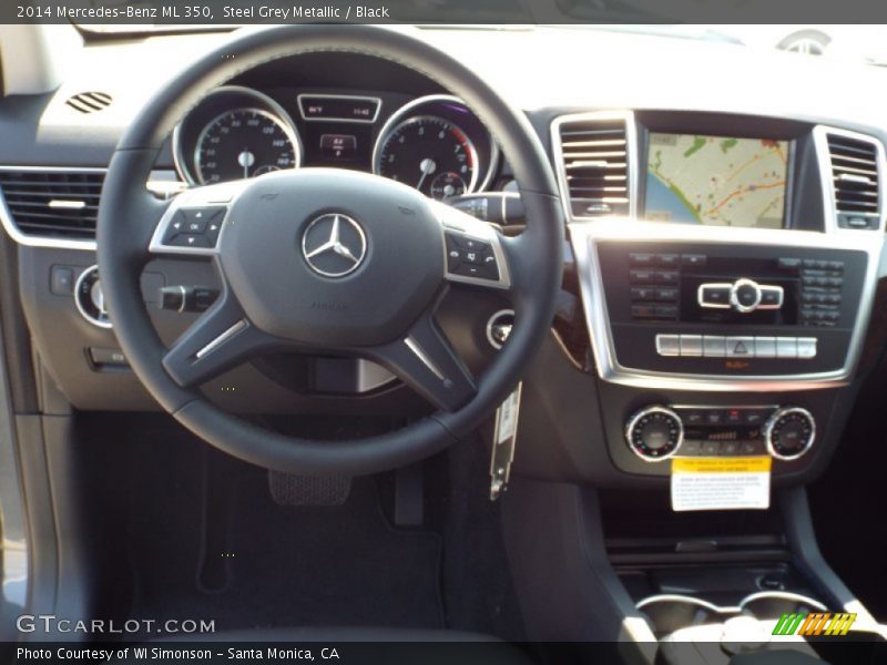 Steel Grey Metallic / Black 2014 Mercedes-Benz ML 350