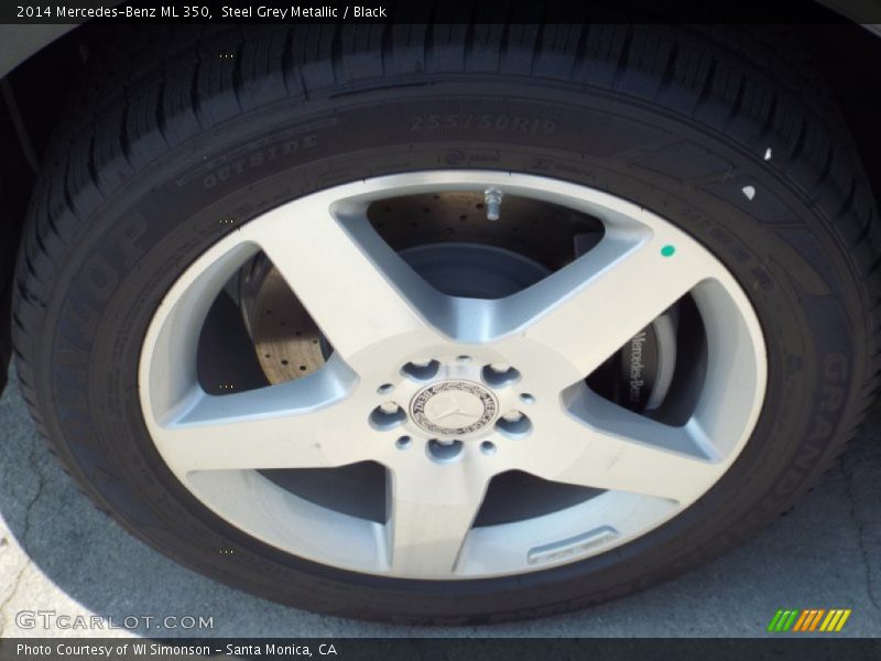 Steel Grey Metallic / Black 2014 Mercedes-Benz ML 350