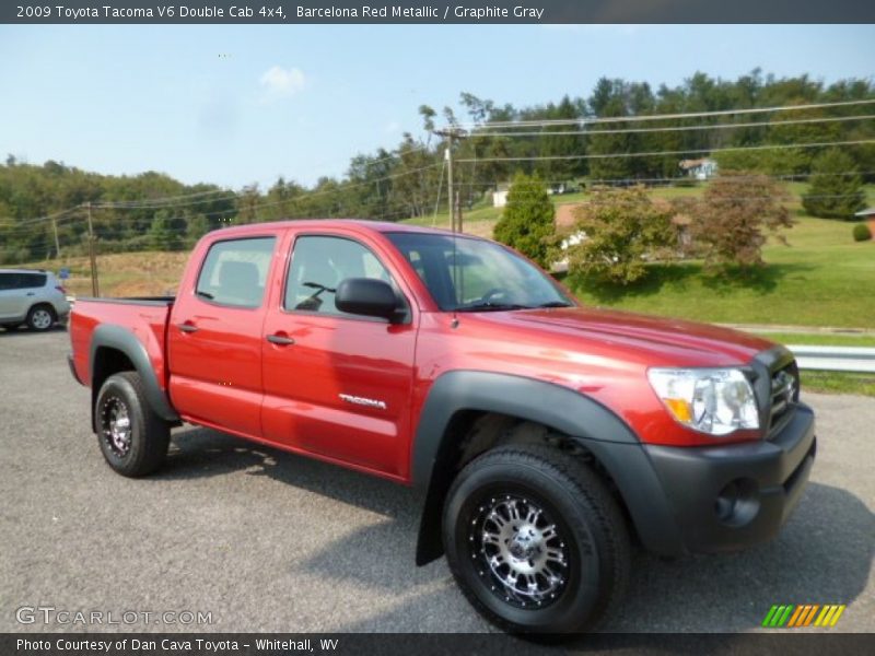 Barcelona Red Metallic / Graphite Gray 2009 Toyota Tacoma V6 Double Cab 4x4