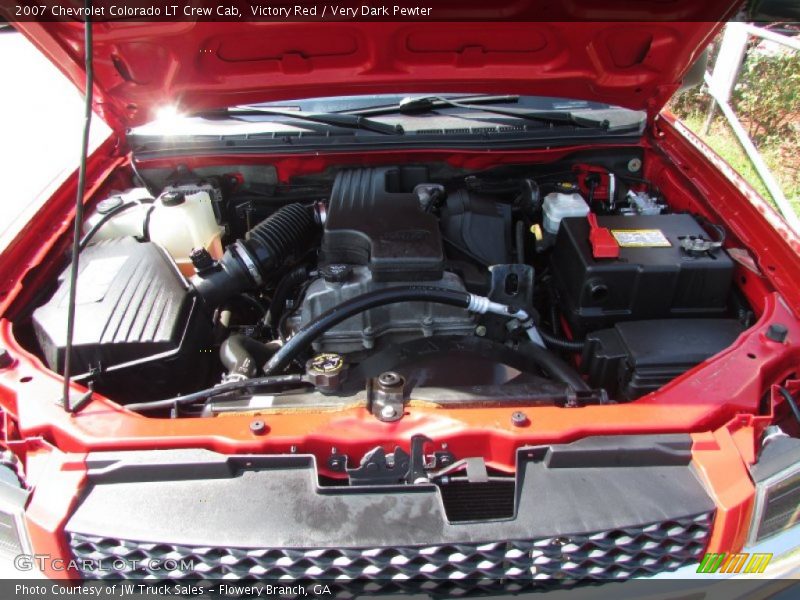 Victory Red / Very Dark Pewter 2007 Chevrolet Colorado LT Crew Cab